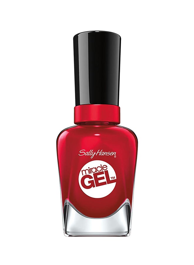 Sally Hansen Miracle Gel Nail Polish Lacquer Rhapsody Red  - Image 1
