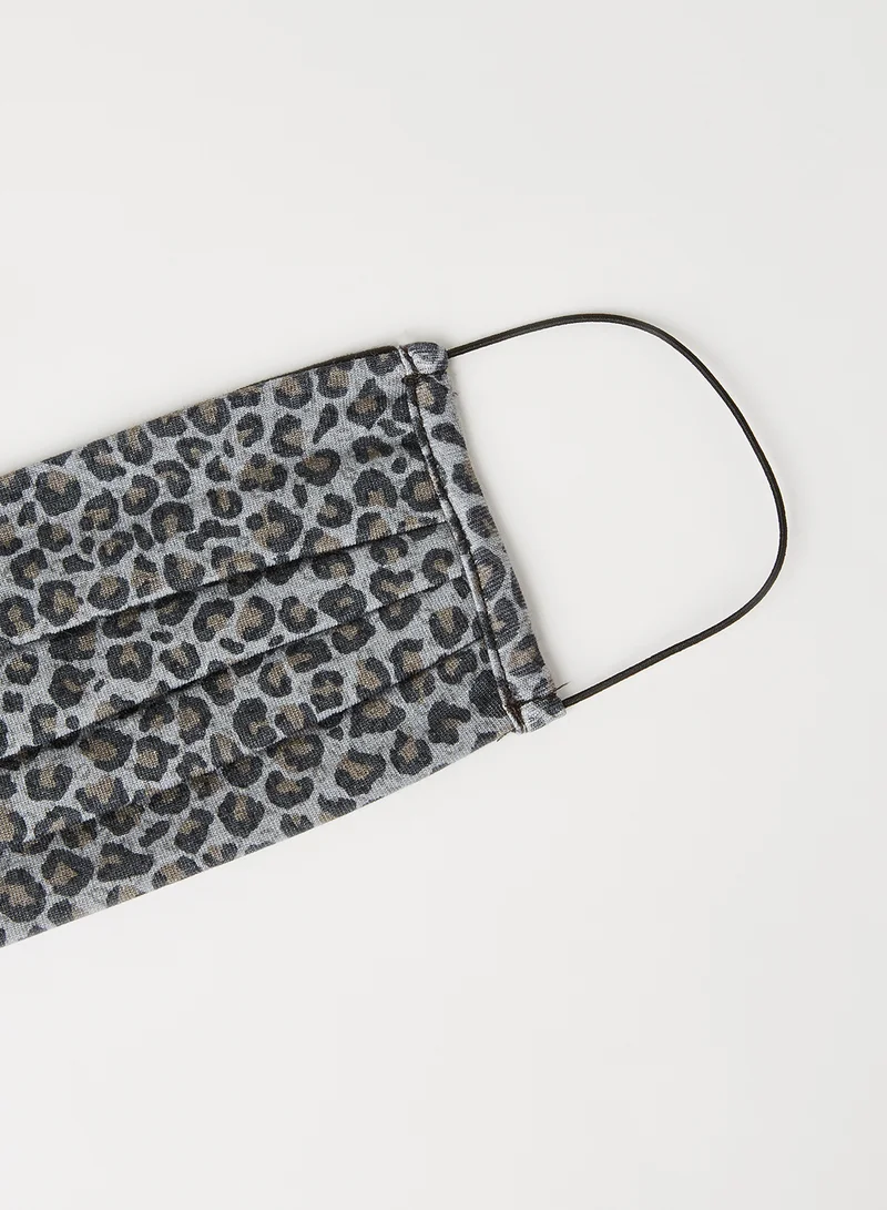ONLY Printed Face Mask Grey