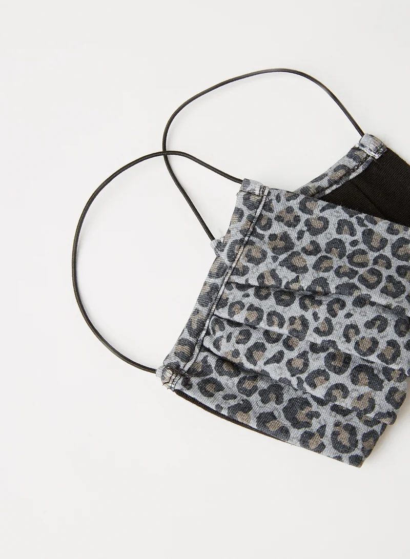 ONLY Printed Face Mask Grey