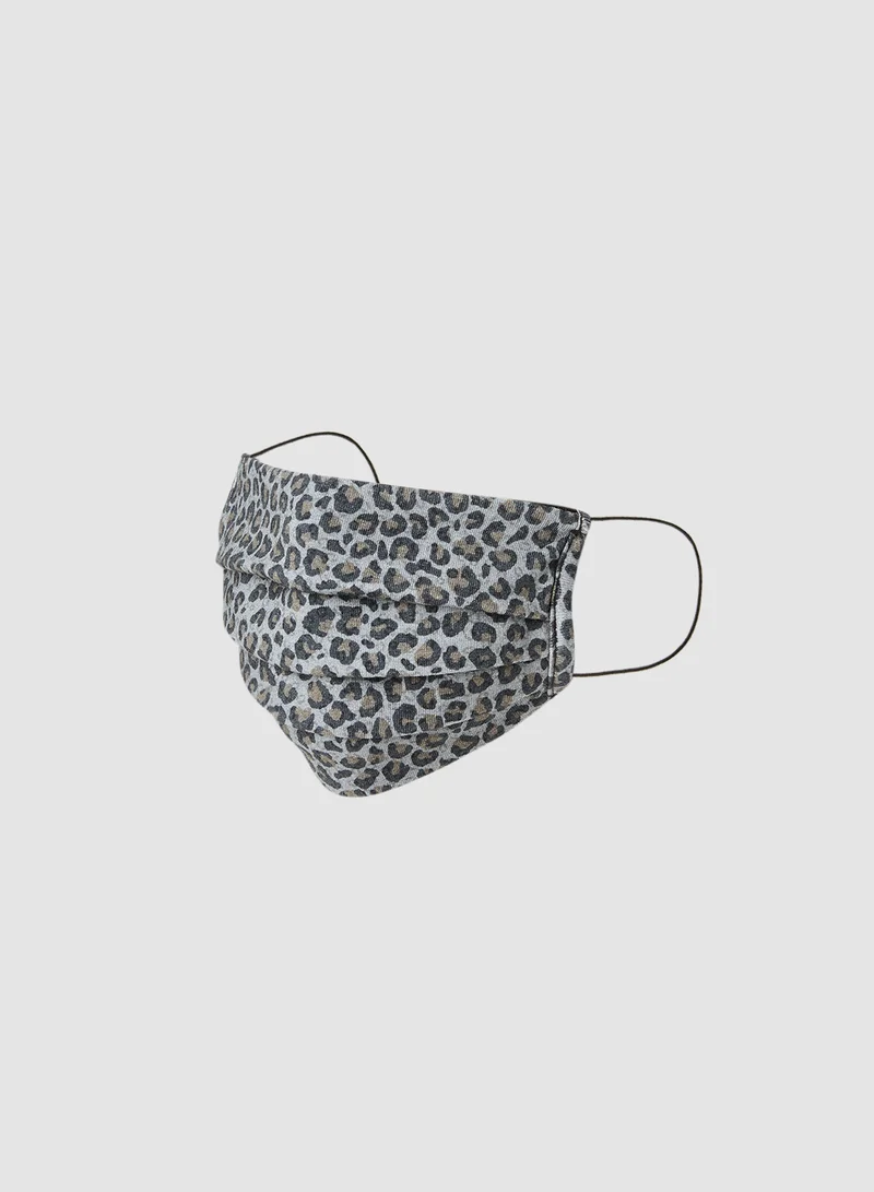 ONLY Printed Face Mask Grey