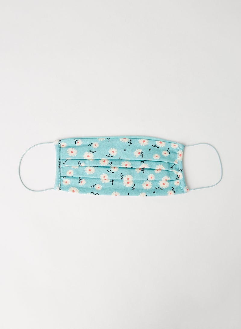 ONLY - Leopard Print Face Mask Aqua Foam - Image 1