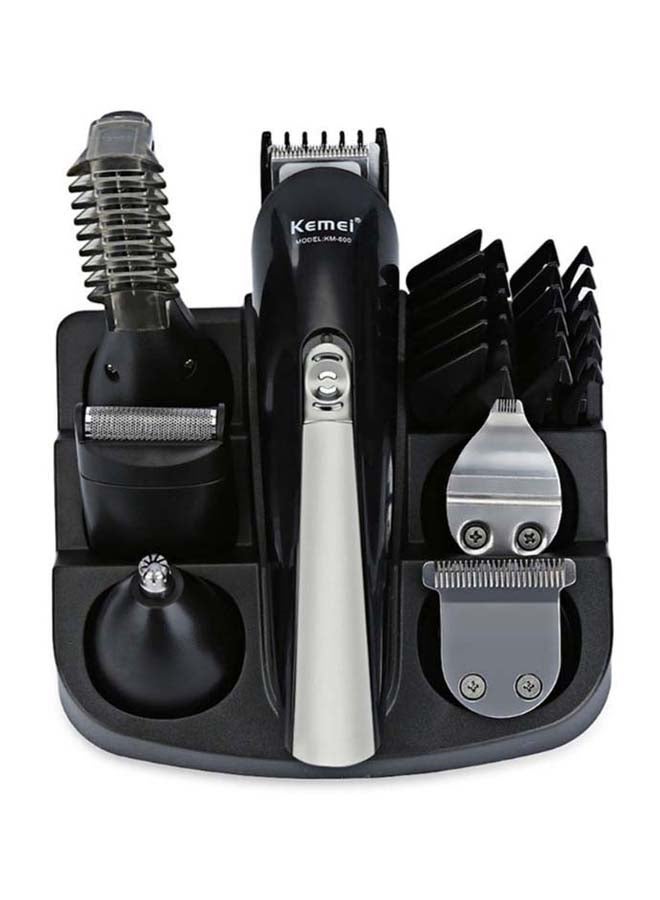 Kemei - KM-600 11-In-1 Super Grooming kit Black/Silver - Image 1