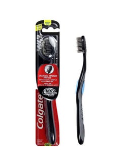 360 Charcoal Black Medium Manual Toothbrush – Assorted