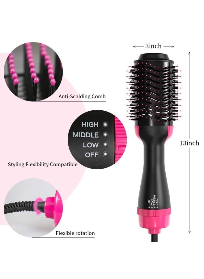 3-In-1 Hot Air Brush Black/Pink - Image 4