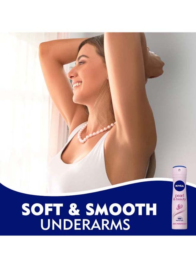 نيفيا بخاخ مزيل عرق بيرل آند بيوتي 150ملليلتر - Image 4