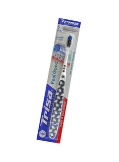 TRISA Feel Good Smart Clean Soft Toothbrush Black/White  - Image 2