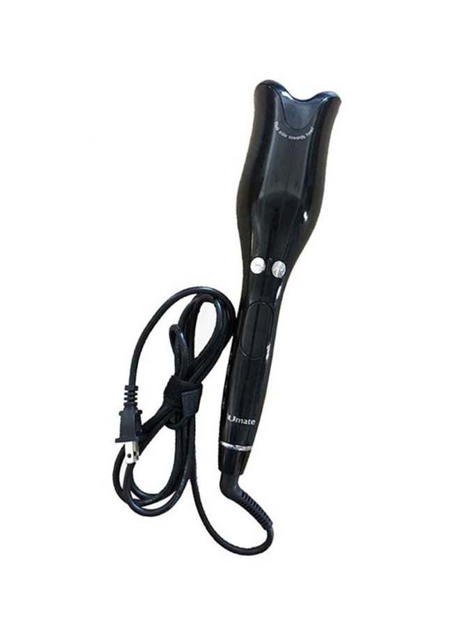 Multifunctional Automatic Spiral Rotating Hair Curling Roller Black - Image 2