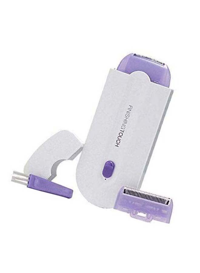 ماكينة تشذيب كهربائية لاسلكية تعمل باللمس أبيض/أرجواني - Image 3