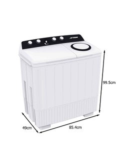 AFTRON Twin Tub Washing Machine AFW10500X White  - Image 2