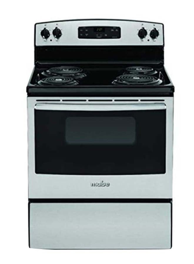 Mabe 4 Coil Burner Non Stick Electric Cooker 76 x 70 cm  ,1 year Warranty EML27NXF0 White/Black - Image 1