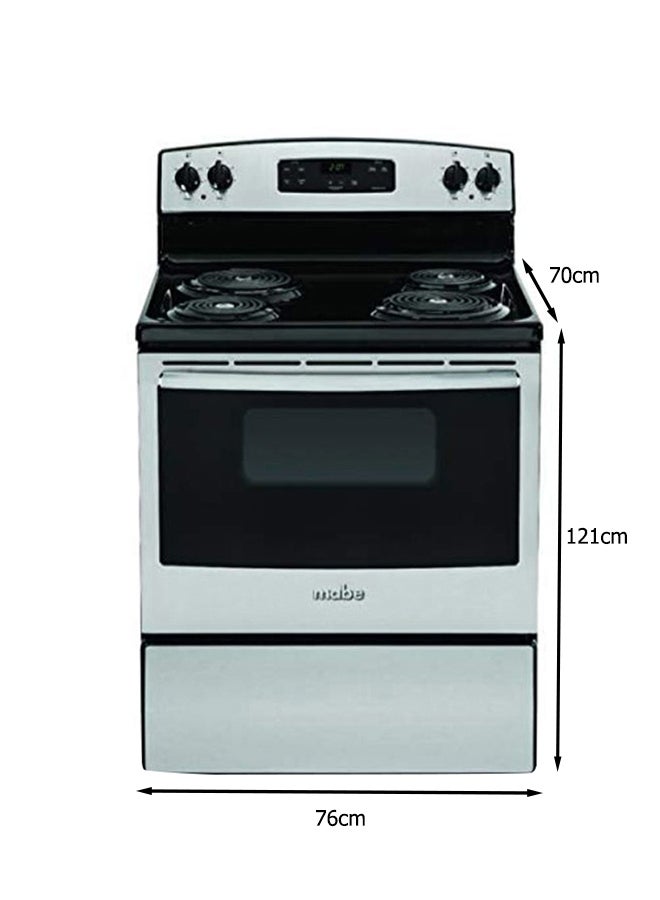 Mabe 4 Coil Burner Non Stick Electric Cooker 76 x 70 cm  ,1 year Warranty EML27NXF0 White/Black - Image 2