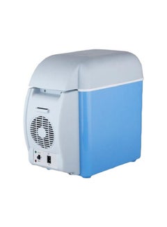 Generic Multi-Function Portable Car Mini Fridge 7.5 L 2724675505896 Blue/White  - Image 1