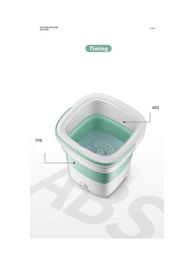 غسالة ملابس صغيرة ومحمولة وقابلة للطي 135 W 2152004 أخضر/أبيض  - Image 4