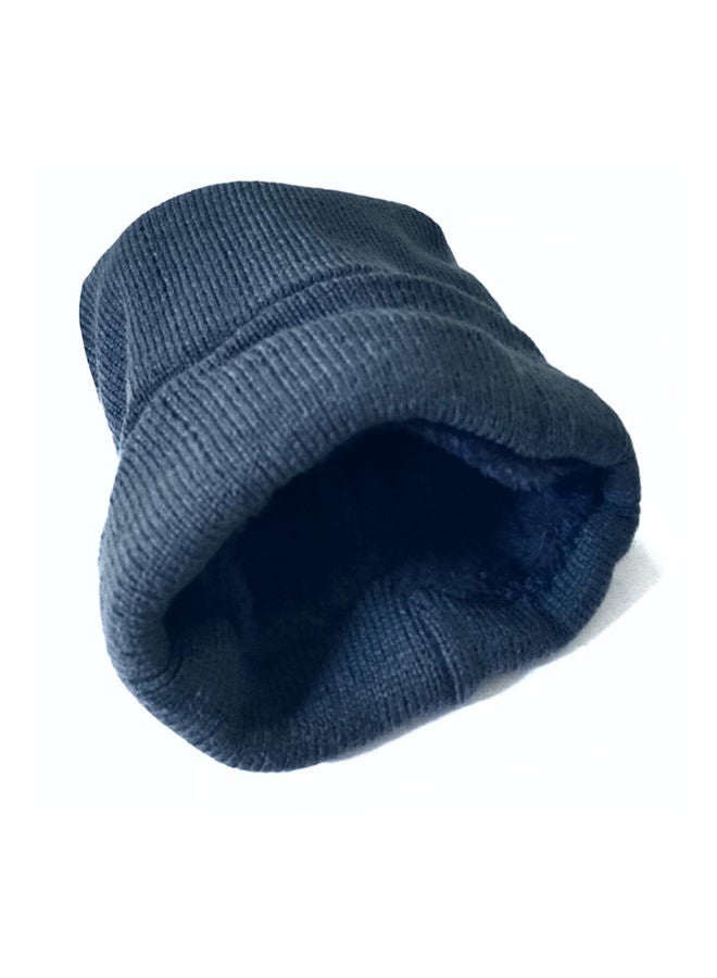 Wool Winter Baded Ice Cap Beanie Grey 