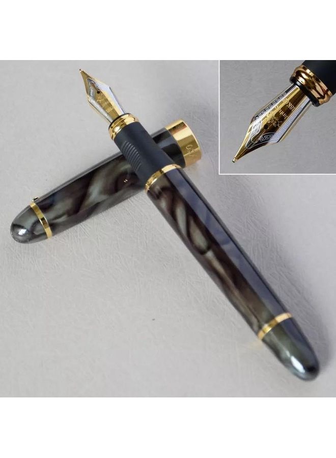 JINGHAO Classic Fountain Pen with Elegant Design Black  - Image 2