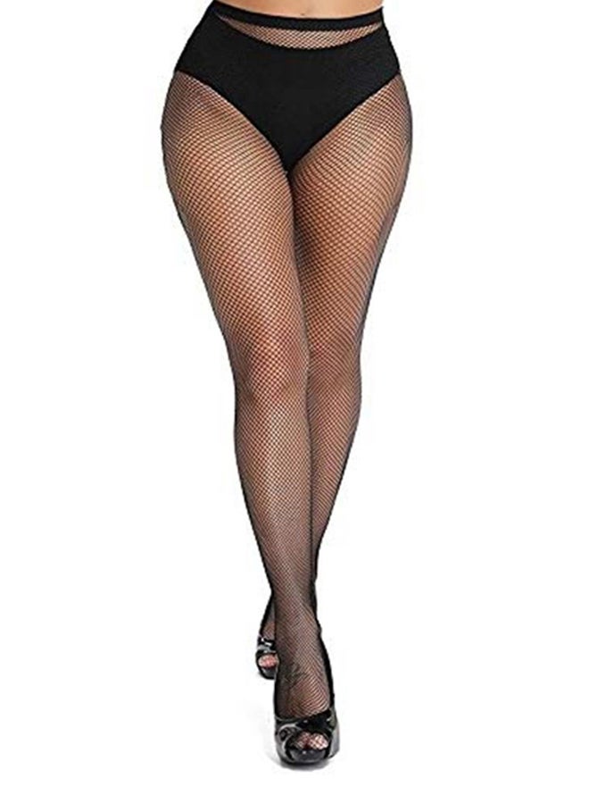 Generic - High Waist Pantyhose Tights Fishnet Thin Stockings Black - Image 1