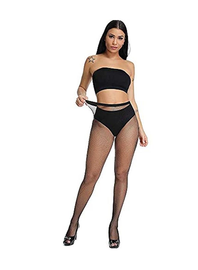 Generic - High Waist Pantyhose Tights Fishnet Thin Stockings Black - Image 1