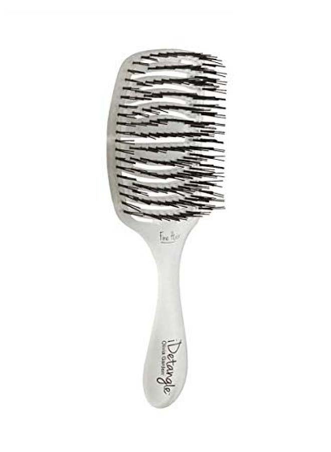 Olivia Garden Idetangle Flexible Vented Detangler For Fine Hair Pine Grey  - Image 2