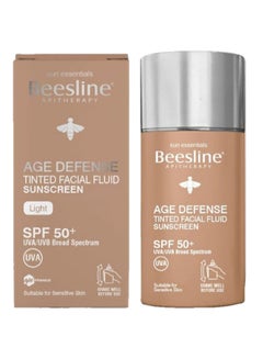 Beesline SPF 50 Age Defense Tinted Facial Fluid Sunscreen 40ml  - Image 1