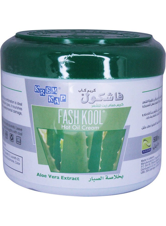 فاش كول كريم للشعر بالزيت الحار بالألوفيرا 500ملليلتر - Image 1