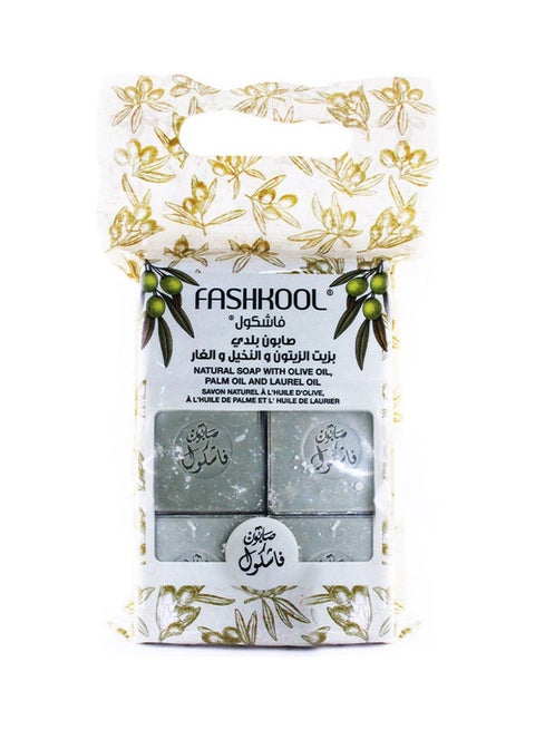 Set Of 6 Natural Soap With Olive, Palm, Laurel Oil 6x150grams
