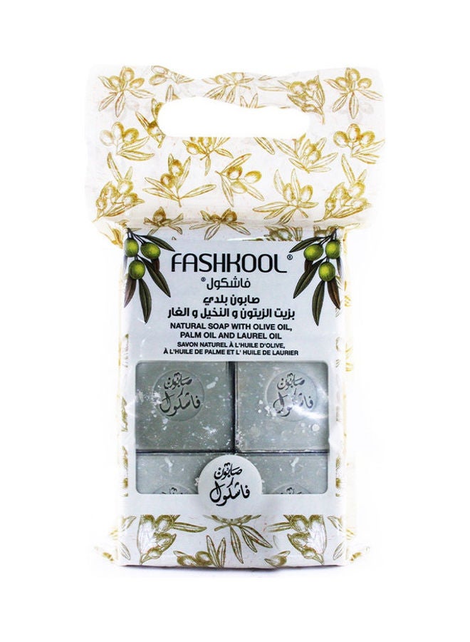Set Of 6 Natural Soap With Olive, Palm, Laurel Oil 6x150grams