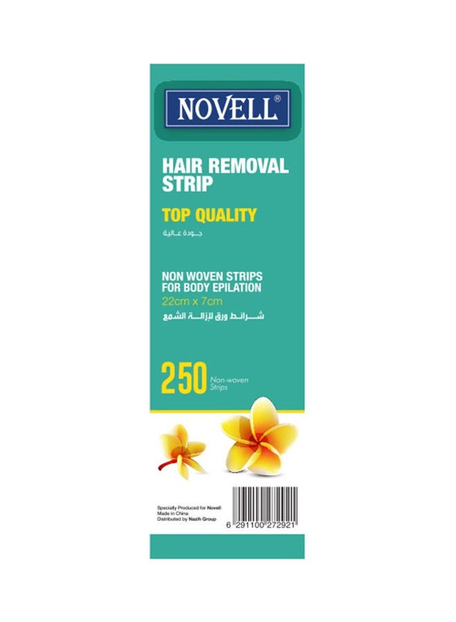 نوفل شرائح غير منسوجة لإزالة الشمع والشعر 22x7سم