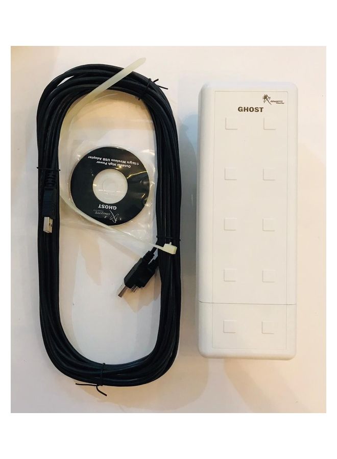 X-CONCEPTS Ghost Outdoor High Power 11b/g/n/Wireless USB Adapter Up TO 600mw Output Power White  - Image 4