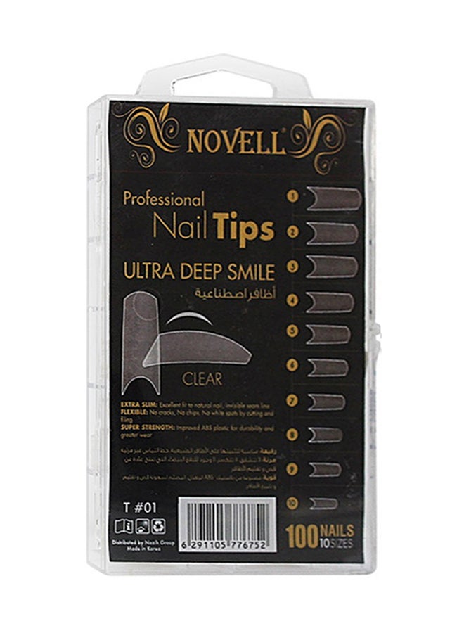 نوفل 100 Nails 10 أحجام نصائح أظافر احترافية - Image 1