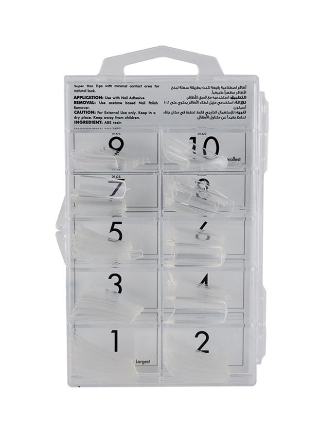 نوفل 100 Nails 10 أحجام نصائح أظافر احترافية - Image 2
