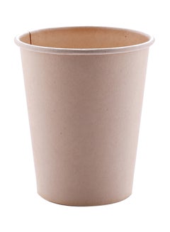 LeDari 50-Piece Bamboo Paper Cup Brown 207ml 