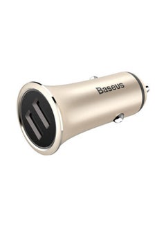 Baseus Trumpet Metal Power Car Charger Gold  - Image 3