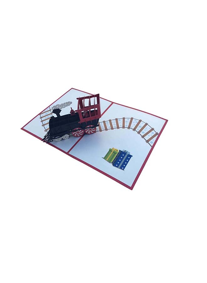 Abra Cards Santa's Train Greeting Card - Image 1