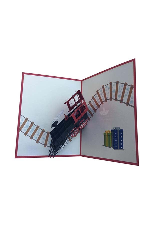Abra Cards Santa's Train Greeting Card - Image 3