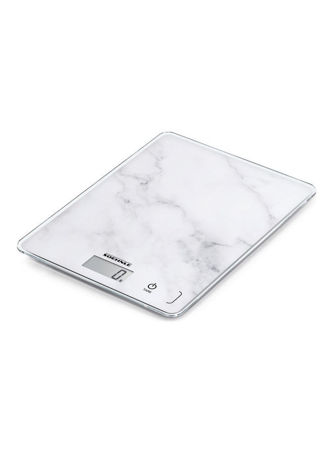 SOEHNLE Kitchen Scale Page Compact 300 Marble White/Black 5kg - Image 2