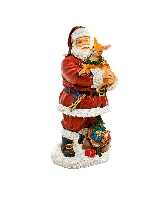 بريمير مجسم سانتا يحمل ظبي 30x15سم