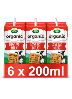 Organic Low Fat Milk plain 200ml pack_of_6 - v1639475372/N35007448A_1