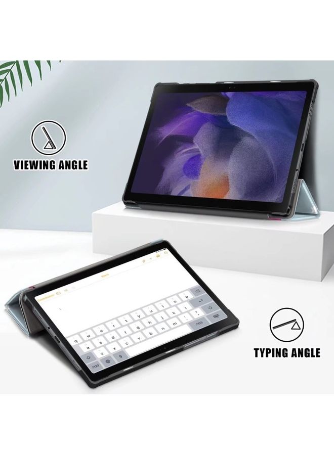 غطاء فليب بطباعة الغسق لجهاز سامسونج جالاكسي تاب A8 2021 متعدد الألوان - Image 4