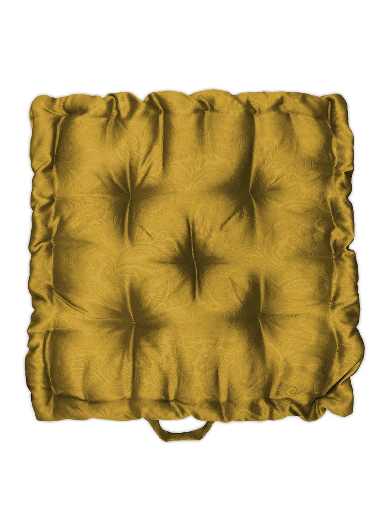 Dupion Box Cushion Polyester Warm Yellow King - v1639480870/N49487470A_2