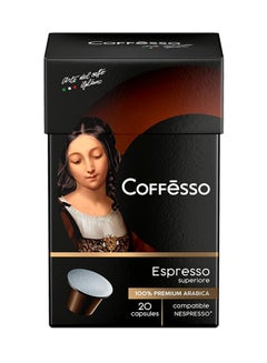 Espresso Superiore Coffee, 20 Capsules Arabica 100grams