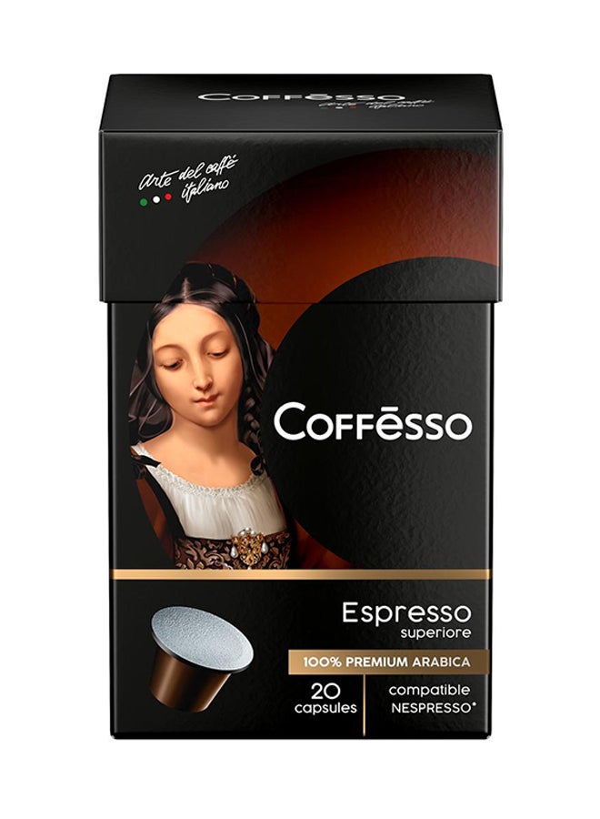 COFFeSSO - Espresso Superiore Coffee, 20 Capsules Arabica 100grams - Image 1