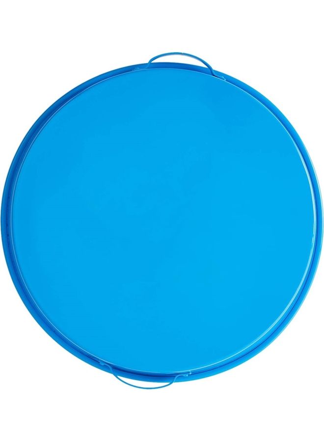 Ayda Tray With 7-Serving Plates Blue/Silver 41x10x44cm  - Image 2