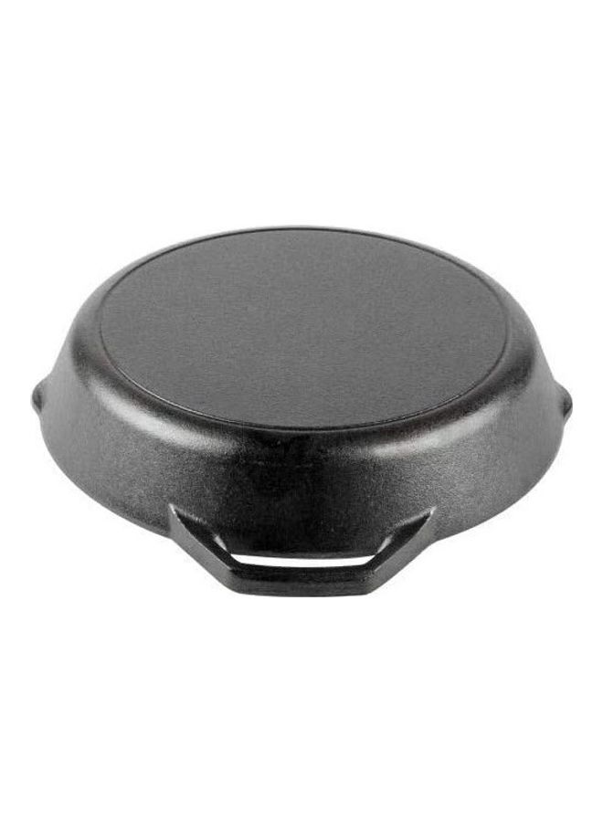 Ayda Cast Iron Pre-Sesoned Dual Handle Fry Pan Skillet Black 10.25 inchcm  - Image 3