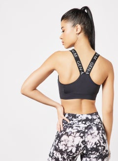 Sivvi x GenM Logo Racerback Sports Bra Black  - Image 3