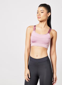 Sivvi x GenM Logo Mesh Sports Bra Pastel Pink  - Image 1