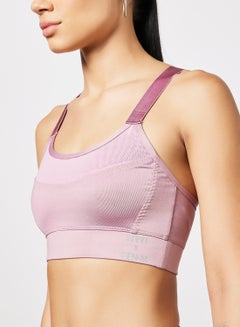 Sivvi x GenM Logo Mesh Sports Bra Pastel Pink  - Image 4