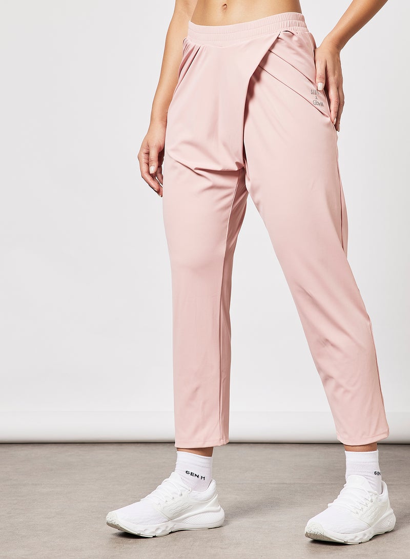 Drape Logo Joggers Dusty Pink