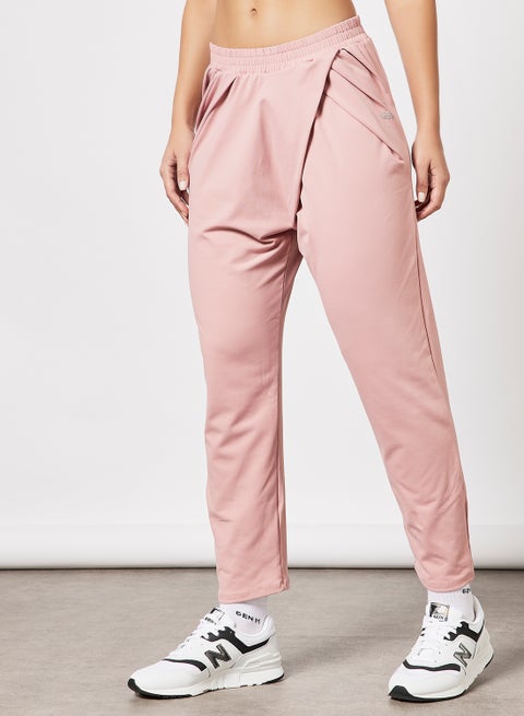 Drape Logo Joggers Pink