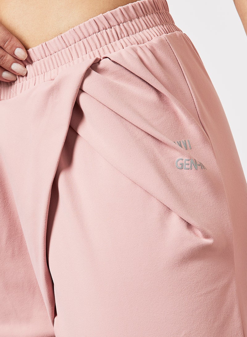 Drape Logo Joggers Pink