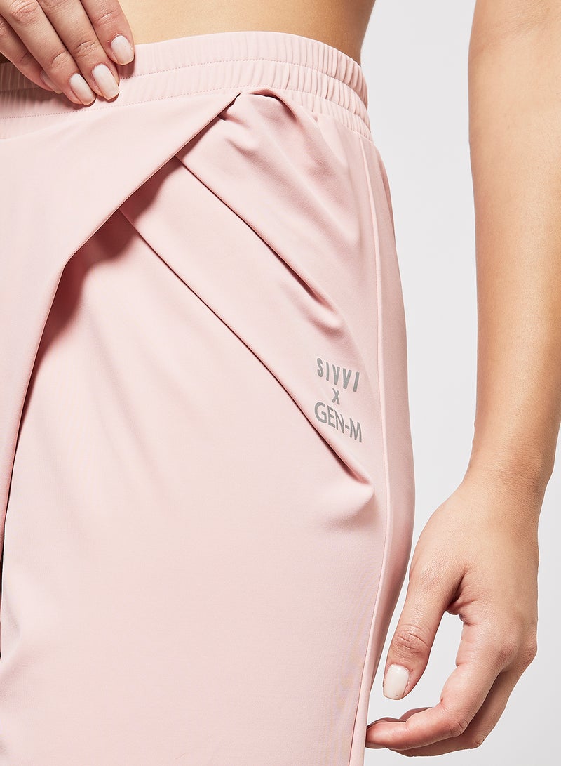 Drape Logo Joggers Dusty Pink